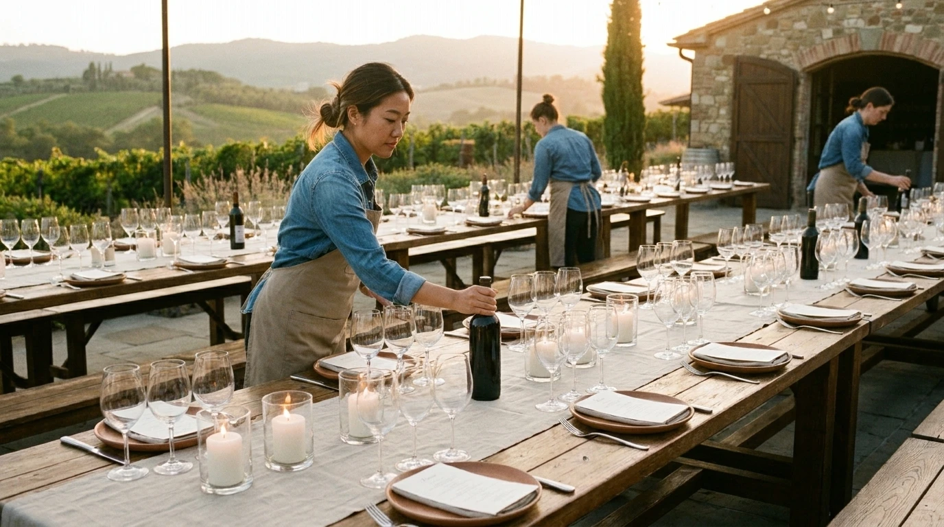 winery dinner event